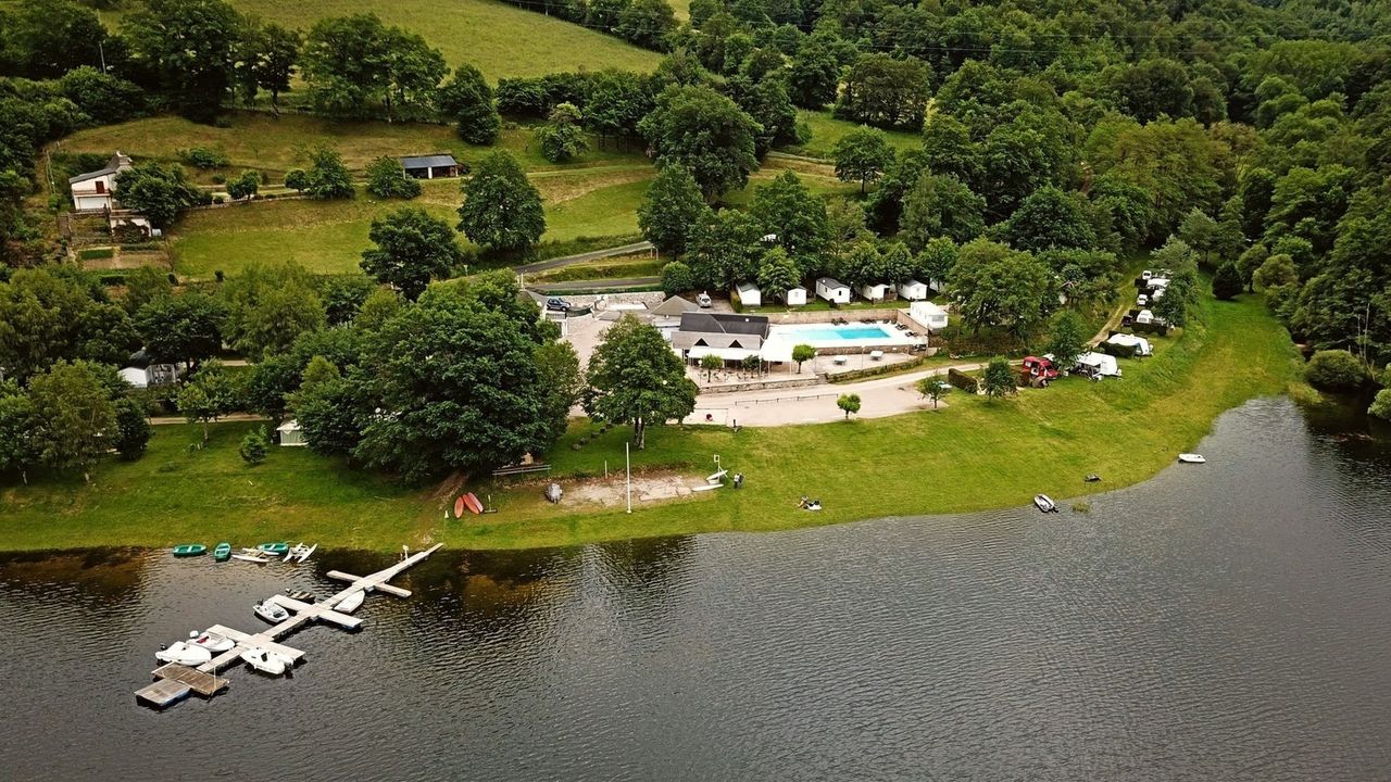 camping la romiguiere vu du ciel