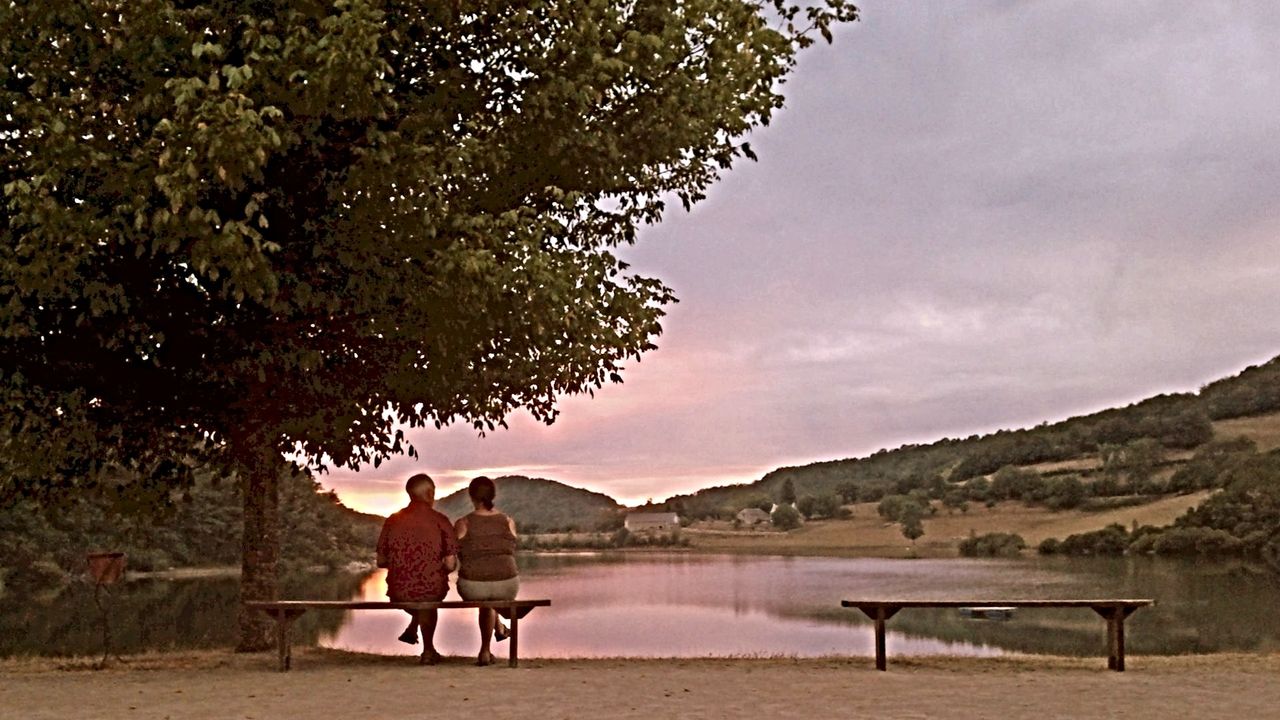 coucher de soleil au camping la romiguiere