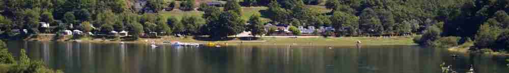 camping la romiguiere au bord du lac en Aveyron