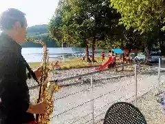 Camping La Romiguiere : 2019 07 24 Sax and Song